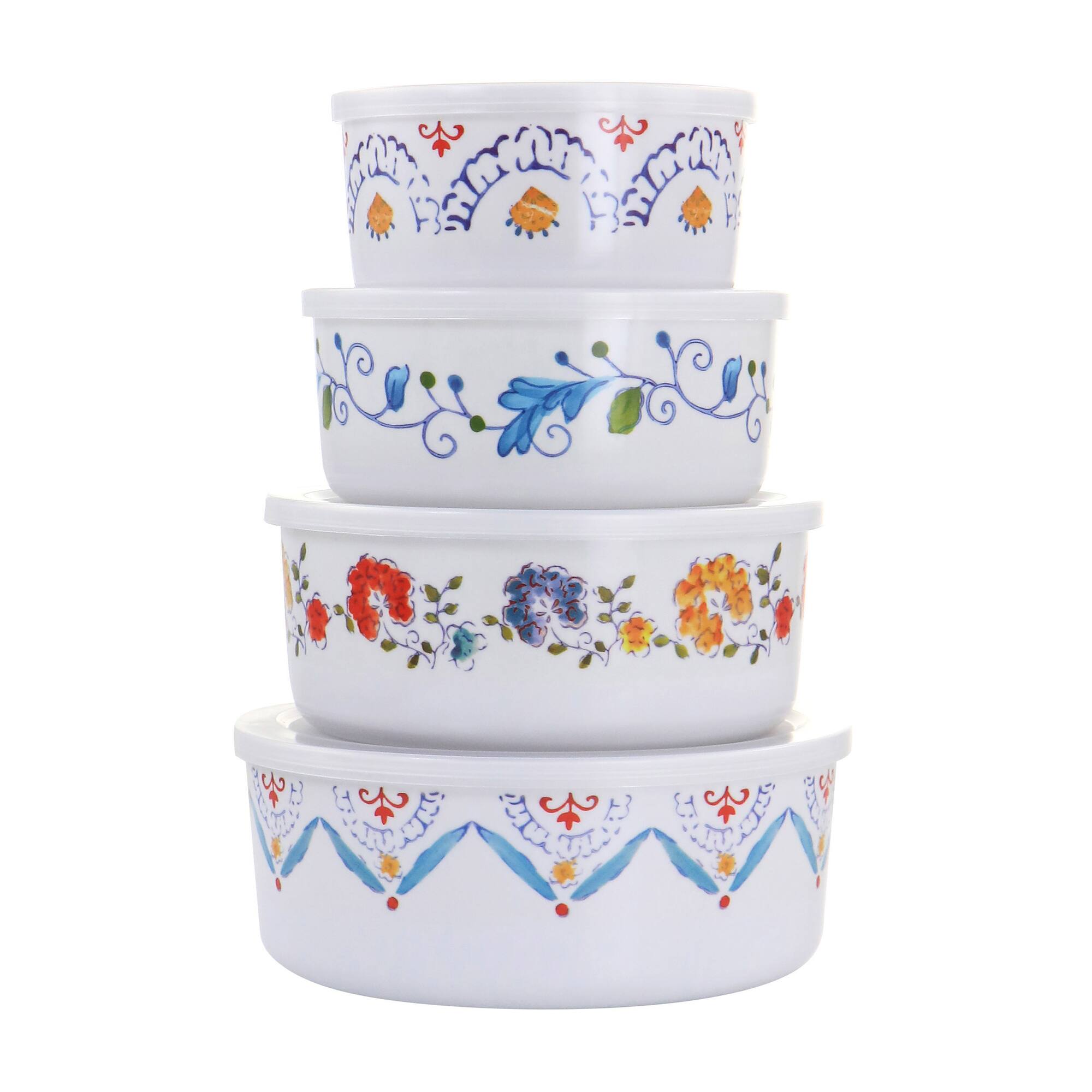 Gibson Home® 8-Piece Anaya Round Nesting Food Storage Set